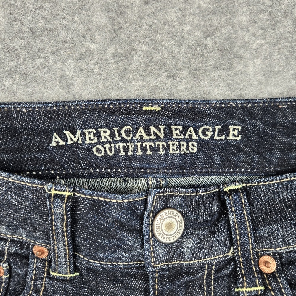 American Eagle Shorts Women's Size 8 Regular Cut Off Distressed Stretch Mid Rise - Picture 2 of 8